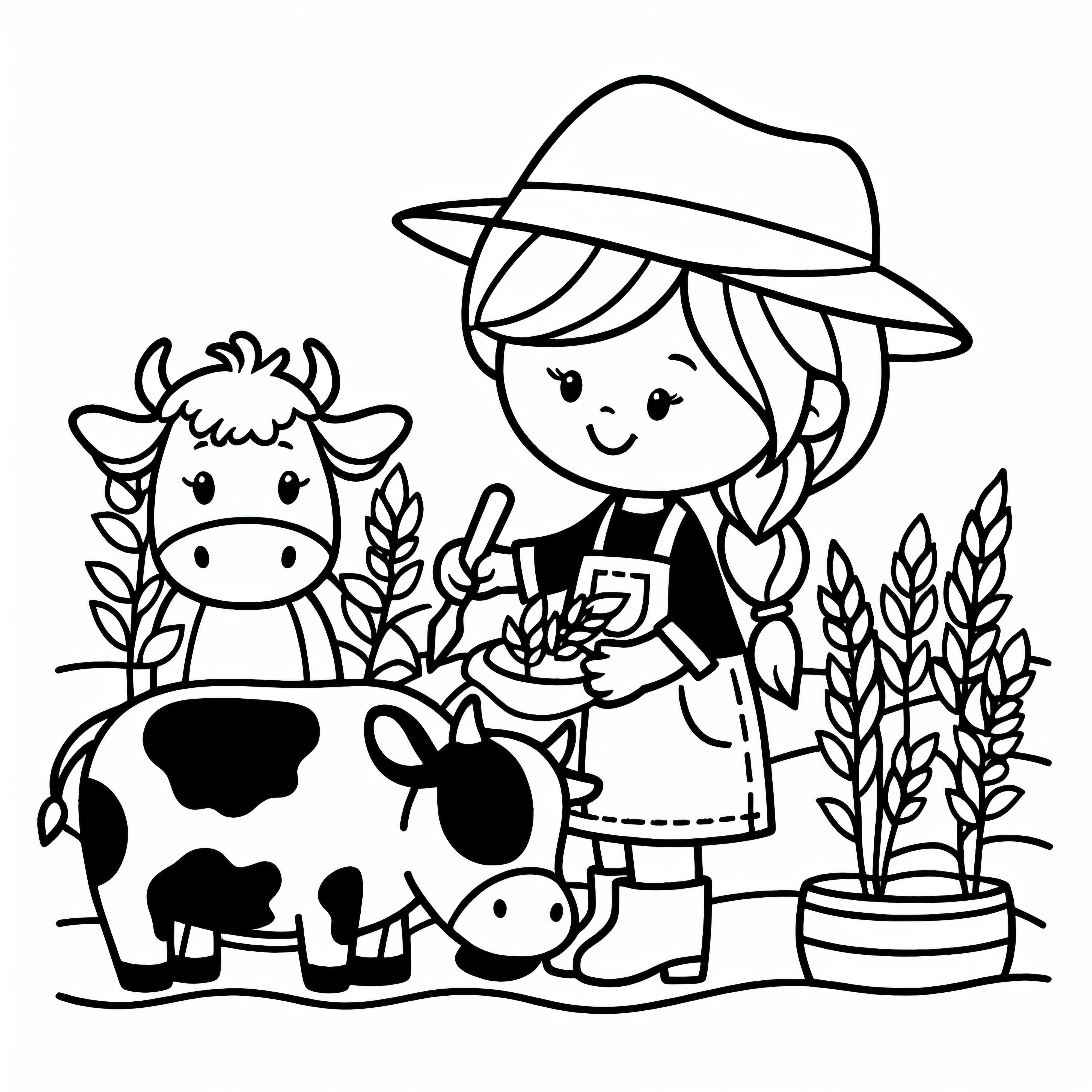 농부 색칠하기 도안 무료 농부 색칠하기 도안 무료