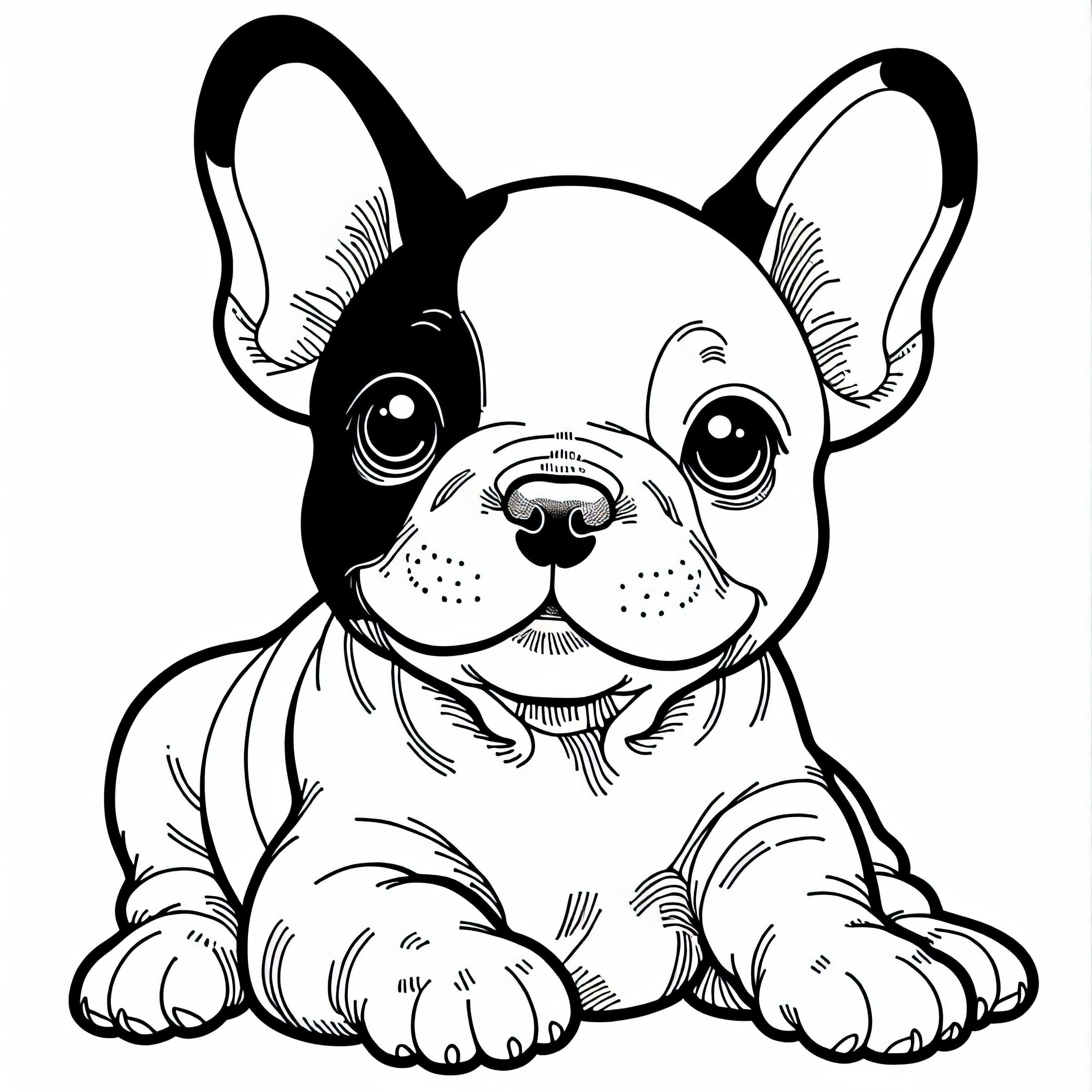 French Bulldog Coloring Page - Free Download French Bulldog Coloring Page - Free Download