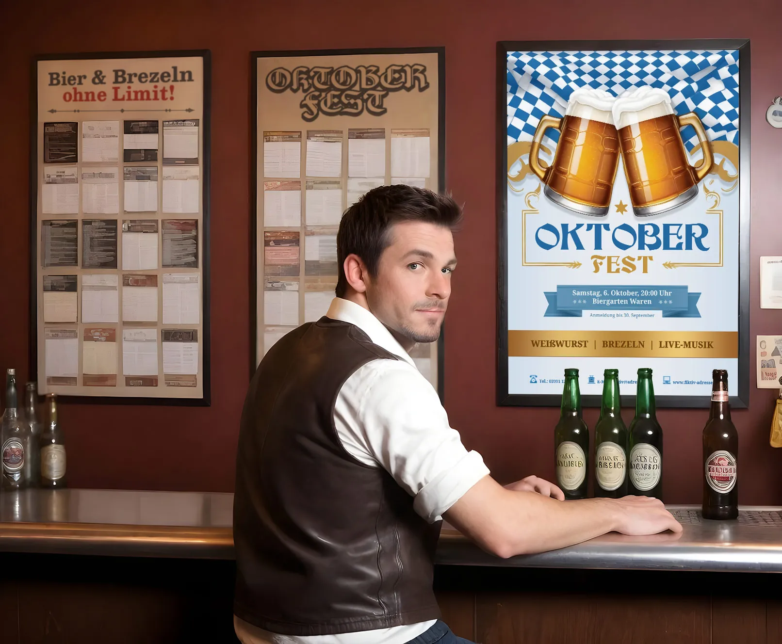 Oktoberfest plakat skabelon 7