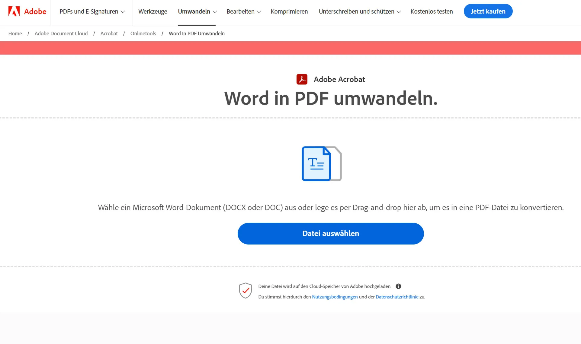 Convertissez gratuitement des documents Word en PDF - Adobe Acrobat