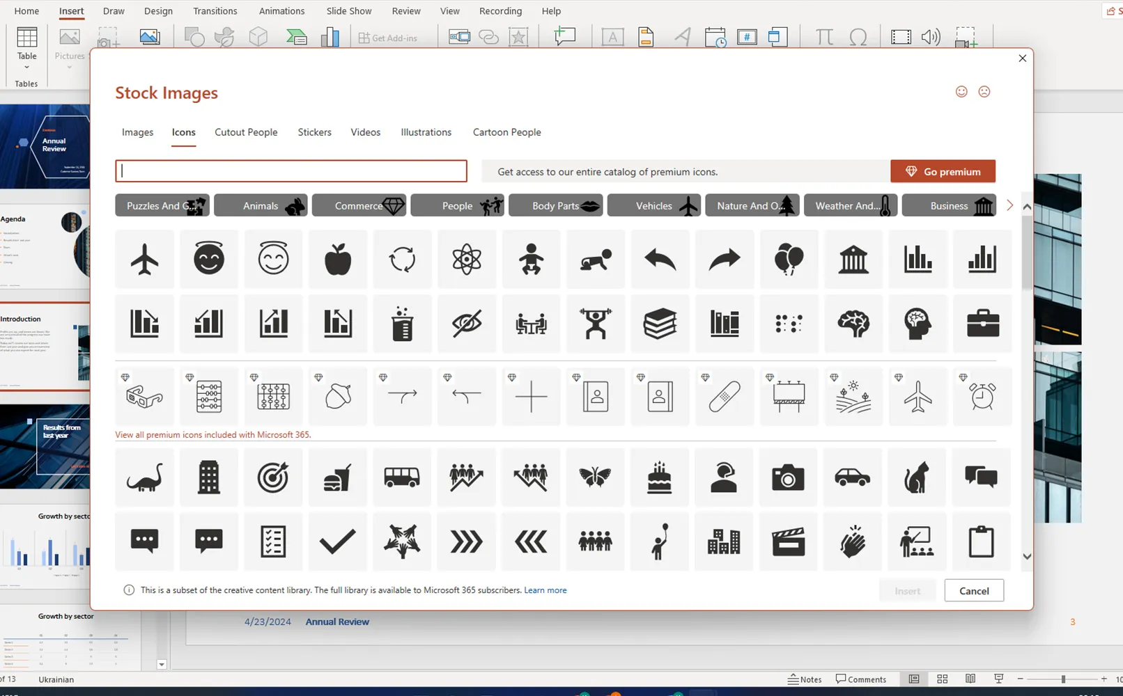 PowerPoint-esitysmalli lataamista varten