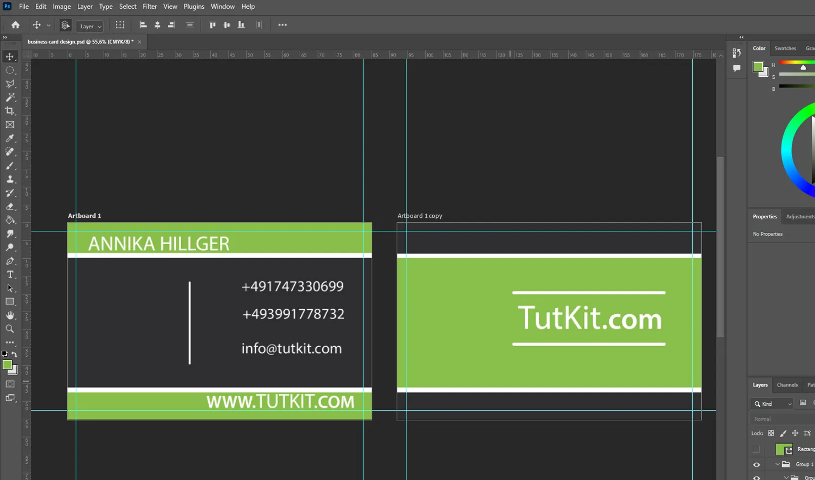 Skapa ditt eget visitkort i Adobe Photoshop 11 Skapa ditt eget visitkort i Adobe Photoshop 11