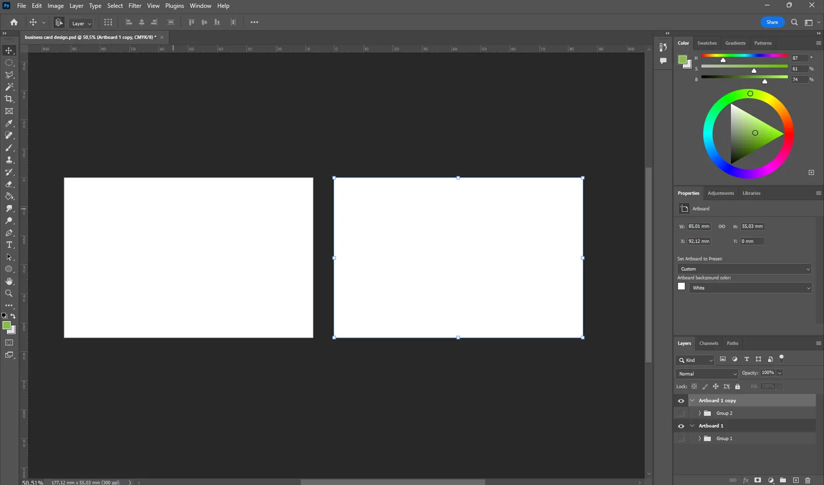 Skapa ditt eget visitkort i Adobe Photoshop 3 Skapa ditt eget visitkort i Adobe Photoshop 3.