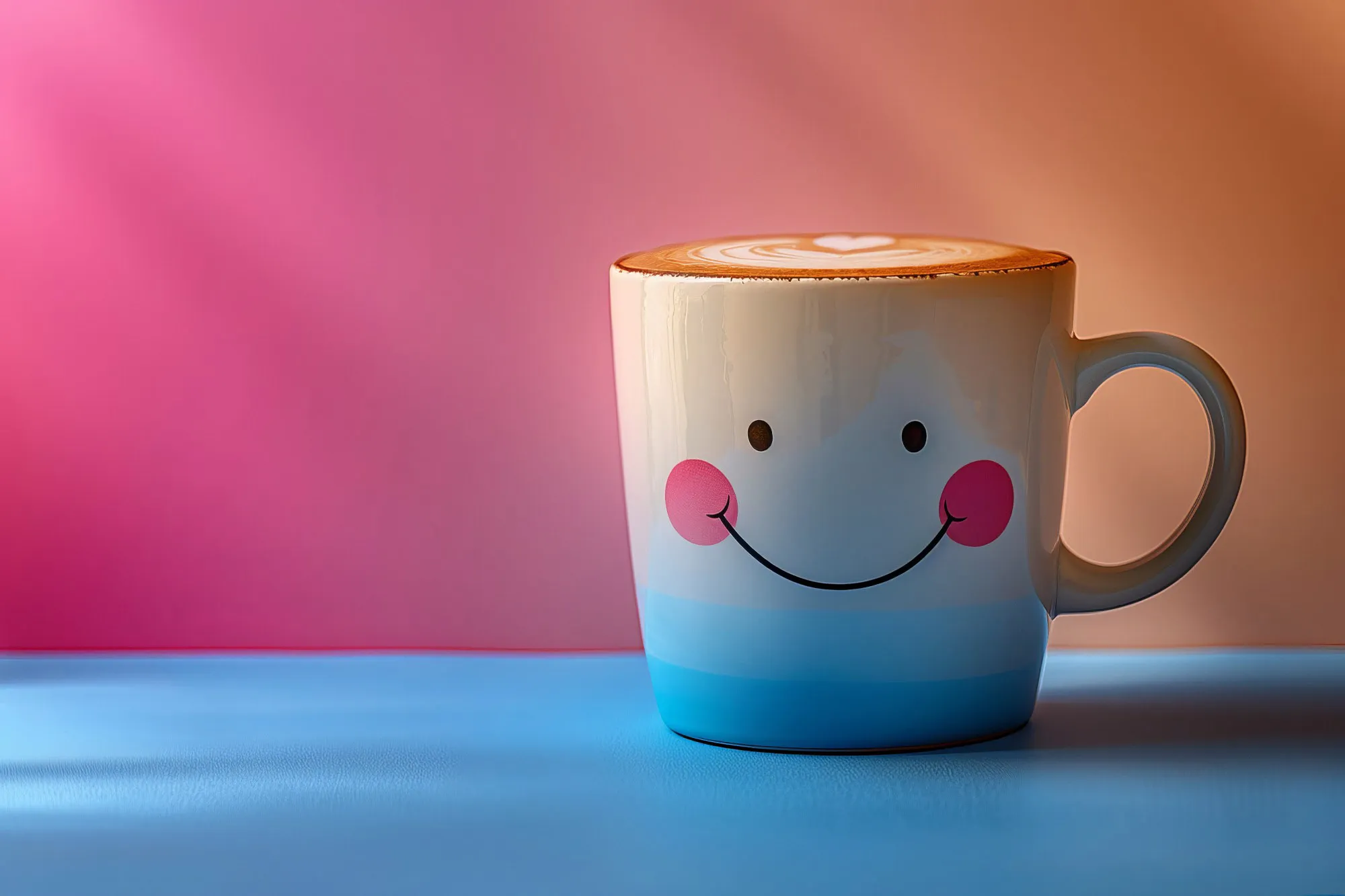 Saludo de buenos días con una taza de café