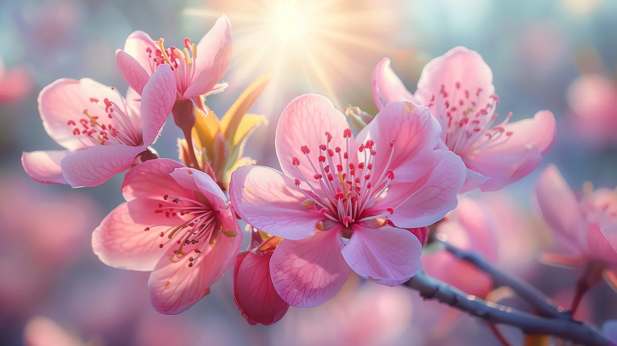 Que te mejores pronto: Mejores deseos de recuperación - Cerezos en flor