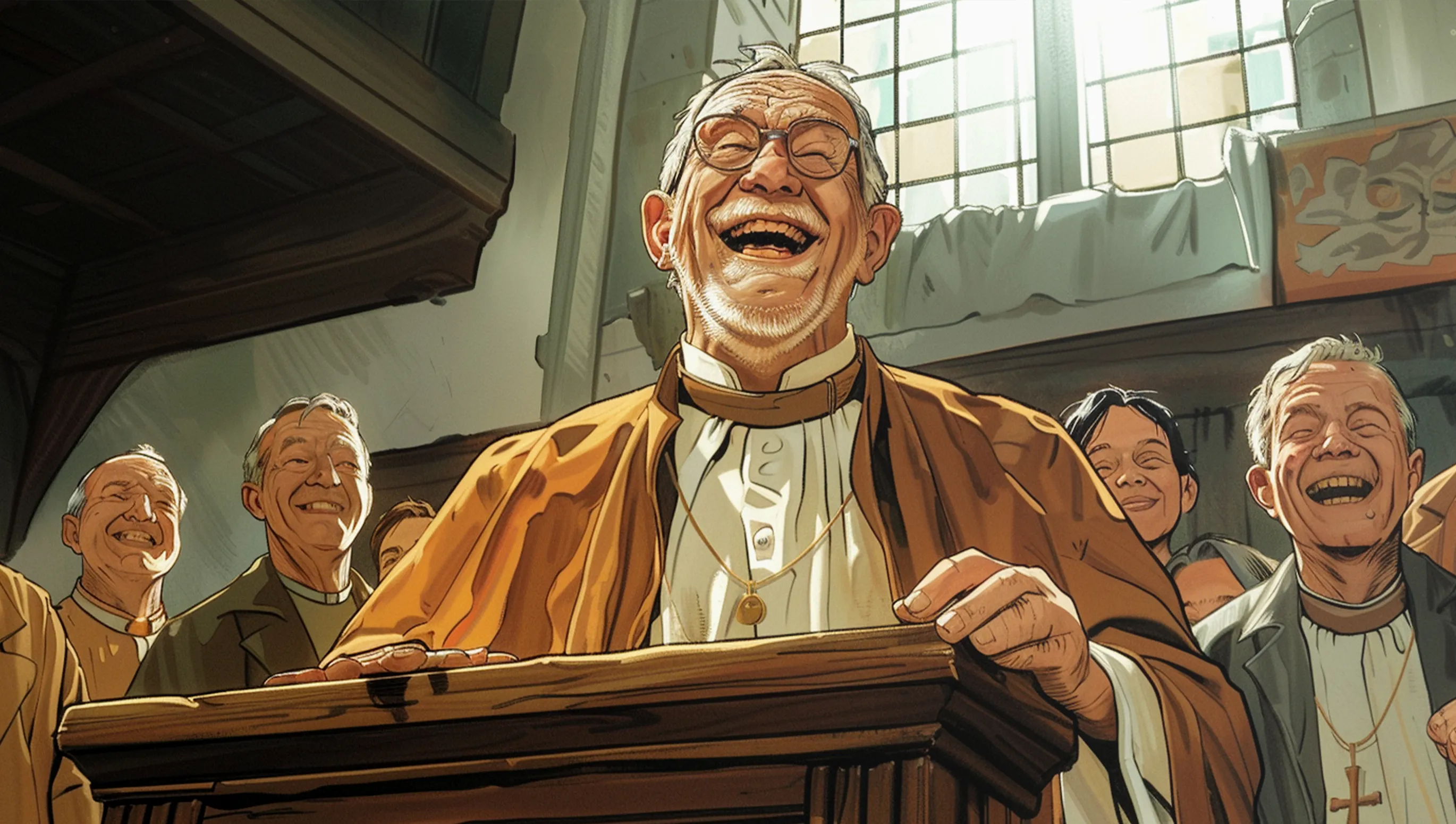 40 anecdotes and jokes about the church and damn atheists
