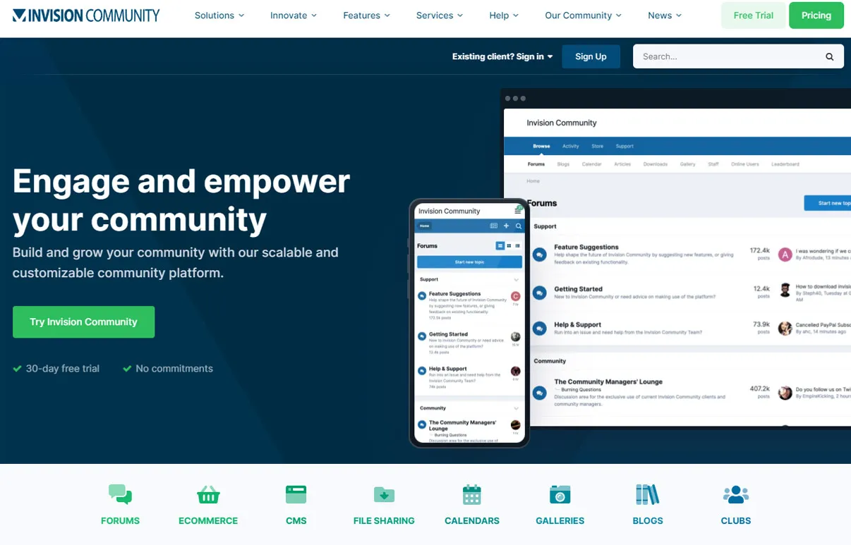 Logiciel de forum Invision Community