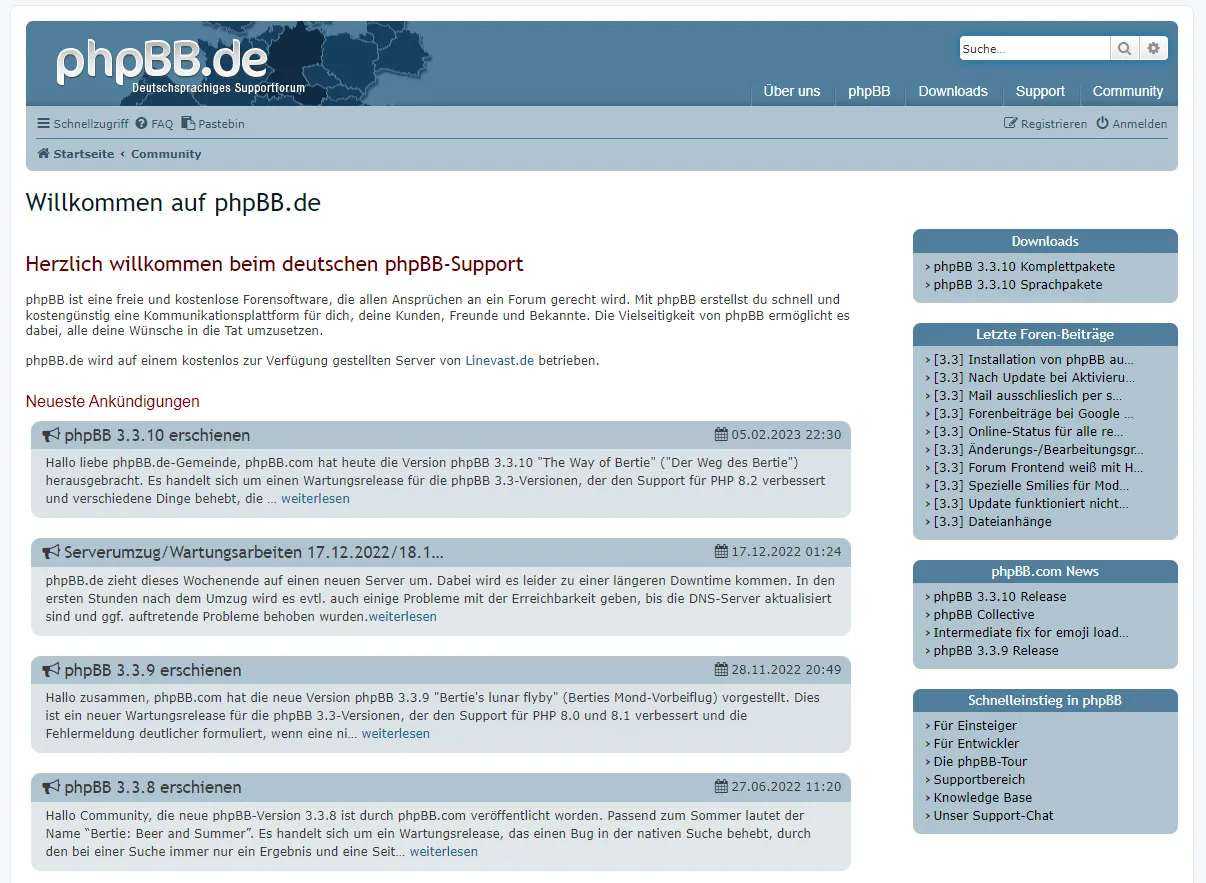 Logiciel de forum phpBB.