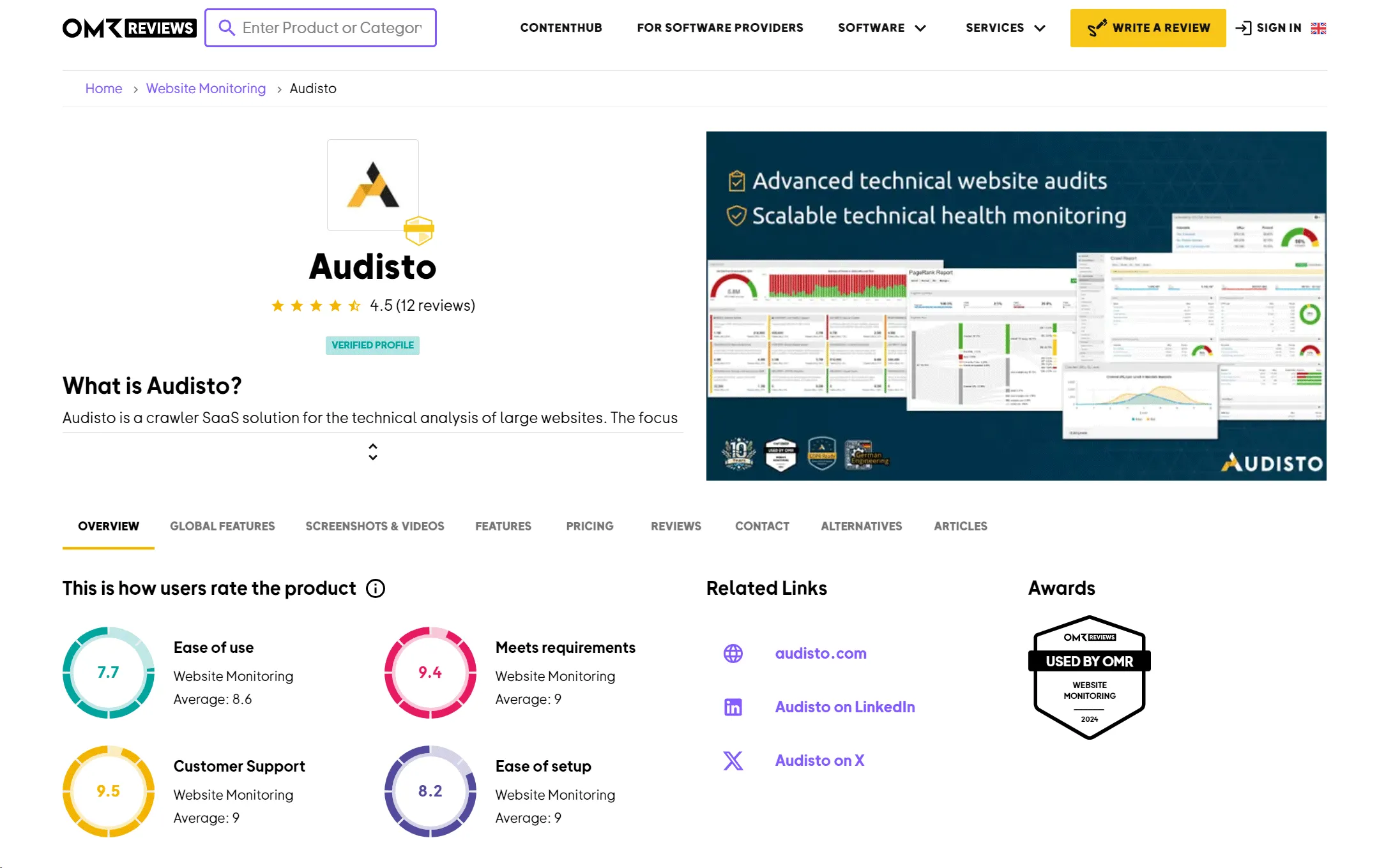 Anmeldelser fra OMR for Audisto