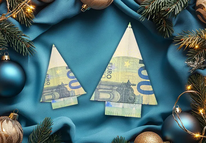 Doblar billetes de dinero en Navidad: Nuestras 3 mejores instrucciones