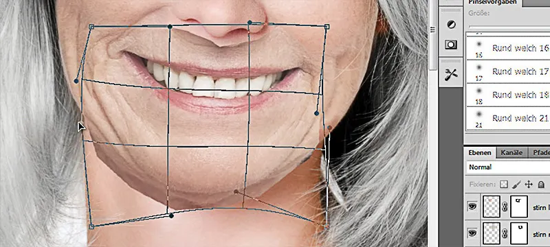 From young to old - aging effects using morphing techniques