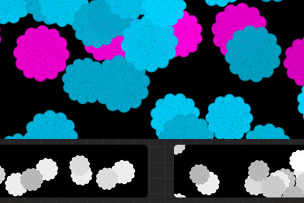 Confetti brushes for Procreate: jagged circles