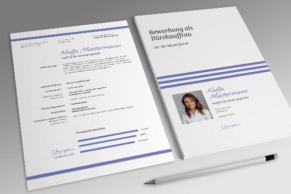 Application template for office management in purple
