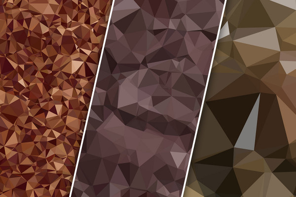 Polygonal textures and backgrounds - Version 2: brown