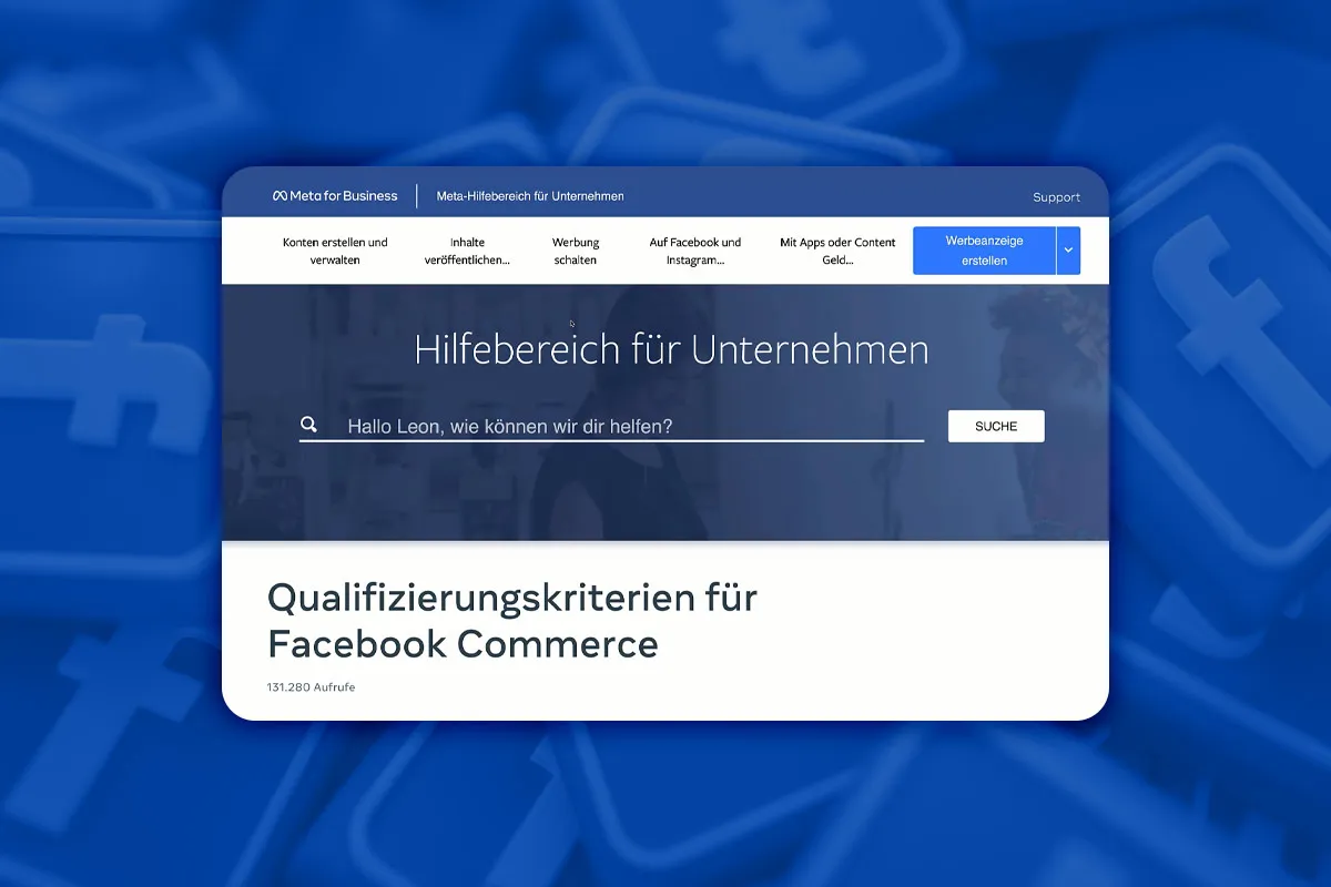 Facebook-Marketing: 4.2 | Commerce-Standards und Konto-Performance