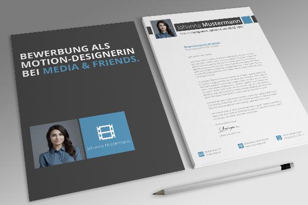 Application template Motion Designer in blue