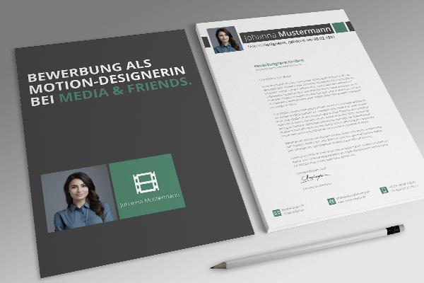 Motion Designer application template in green