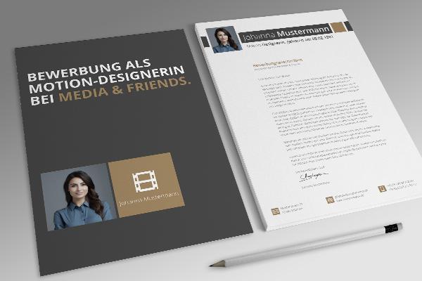 Application template Motion Designer in brown beige