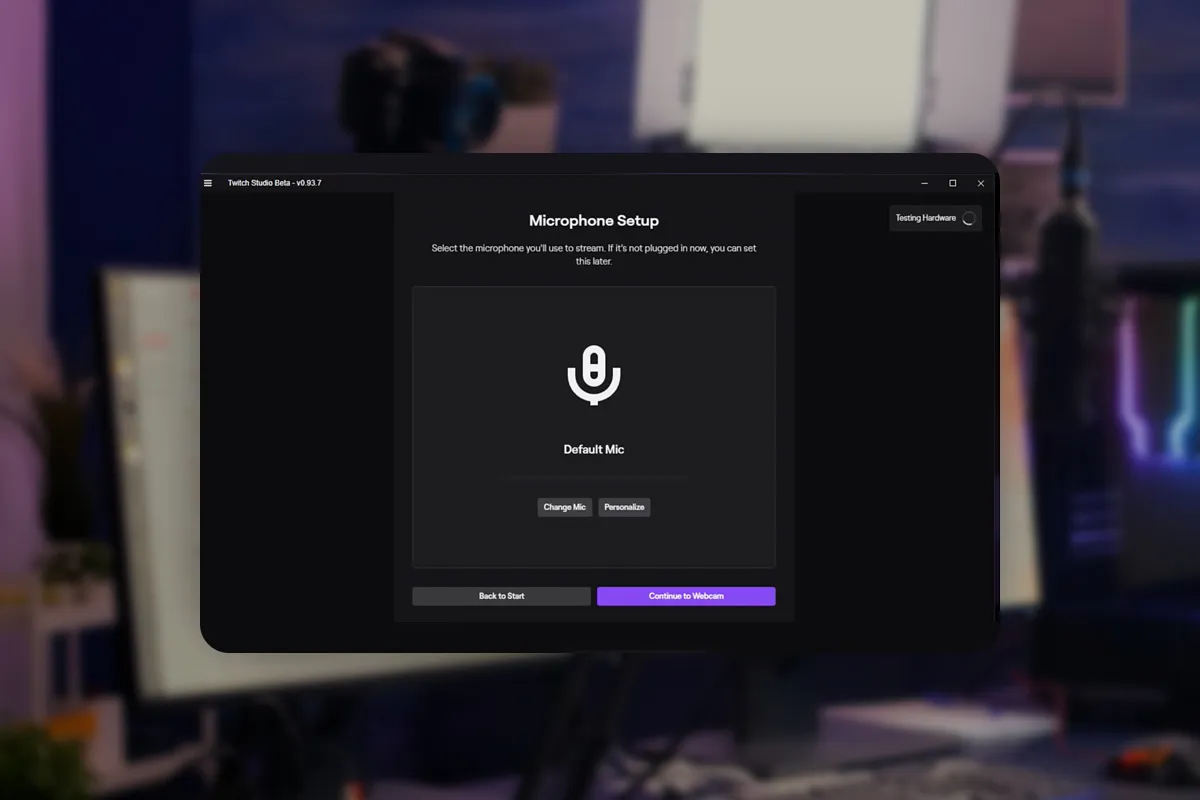 Didacticiel en direct : 5.2 | Réglages du microphone dans Twitch Studio