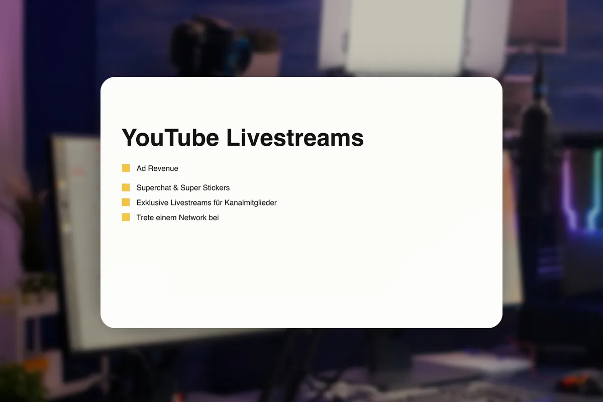 Livestreaming tutorial: 7.5 | All ways to earn money with YouTube livestreams