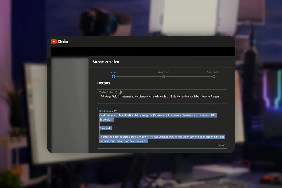 Livestreaming tutorial: 7.2 | Create title and description for YouTube livestreams