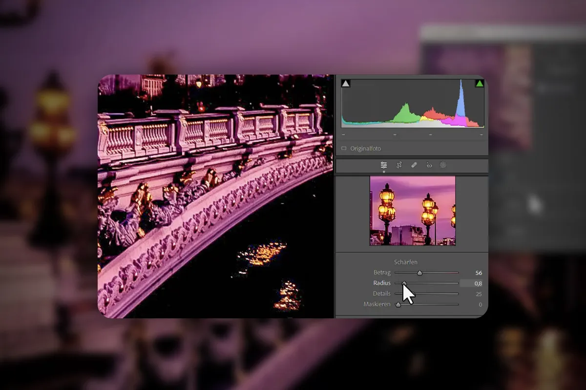 Bilder schärfen mit & ohne KI: 02 | So schärfst du richtig in Adobe Lightroom