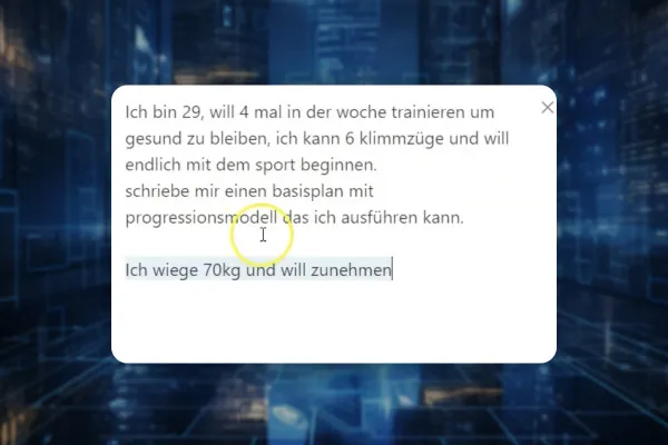 Google Bard: 4.6 | Bard als Personal-Trainier und Ernährungsberater