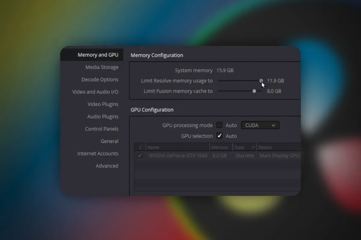 DaVinci Resolve: 9.8 | Pengalihan Pekerjaan 1 gagal tidak dapat menemukan Codec yang tepat