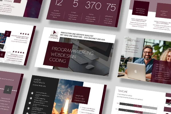 Presentation template for programmers and web designers