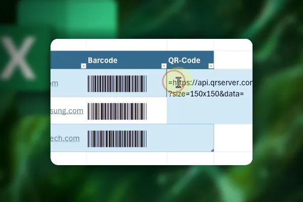 Excel-tips: 28 | Lad barcode og QR-kode oprettes automatisk.