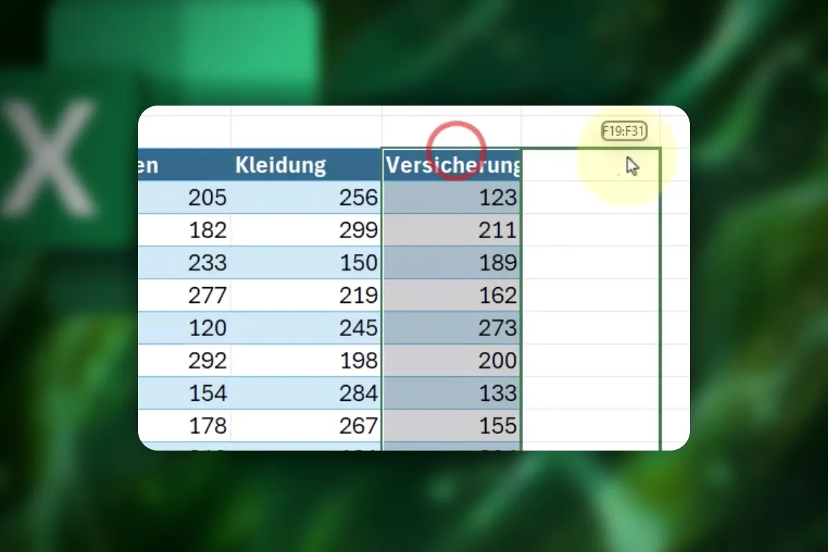 Excel-Tipps: 38 | Tabelle oder einzelne Spalten schnell verschieben