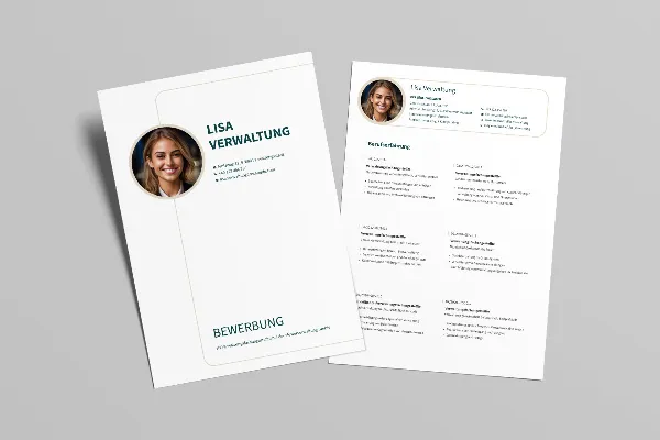 Application template for administrative assistant in beige.