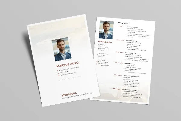 Application template for automotive dealer, automotive saleswoman in brown.