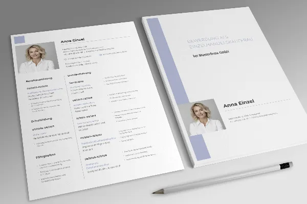 Retail salesperson job application template in pastel lilac.