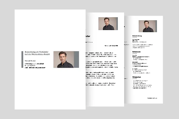 Job application template Salesperson in Iron Grey