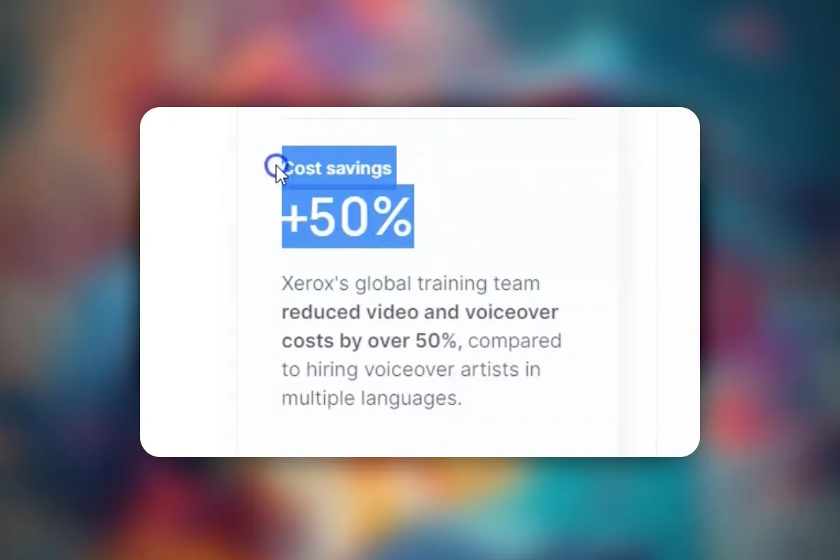 Creating AI videos: 6.1 | Xerox saves 50% of the expenses