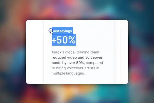 Creating AI videos: 6.1 | Xerox saves 50% of the expenses