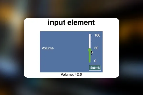 Web-Formulare erstellen: 5.6 | Range Slider