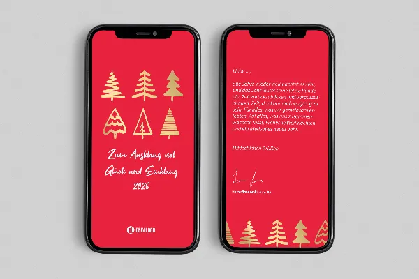 “Tannenbaum” - business Christmas card (1080 px × 1920 px)