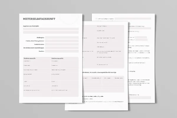 Formulaire à remplir par le locataire : modèle PDF