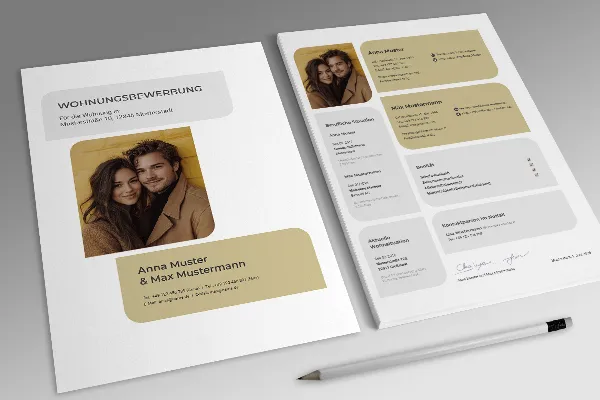 Apartment application: Couples template (sand yellow)