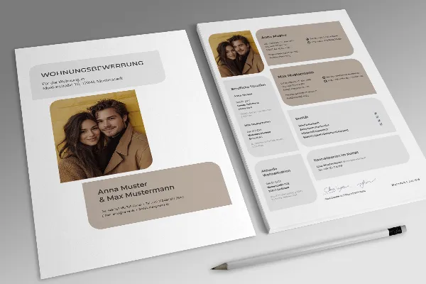 Apartment application: Template couples (pastel brown)