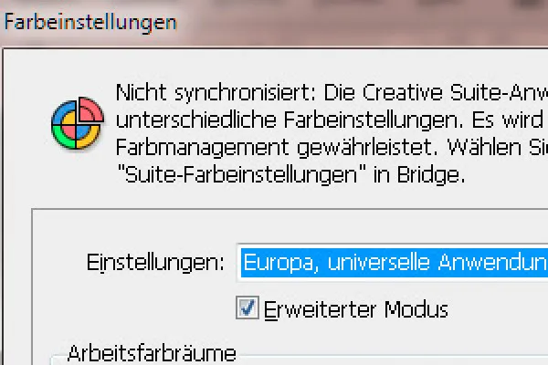 Die Farbmanagement-Einstellungen in InDesign