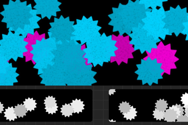 Confetti brushes for Procreate: jagged circles