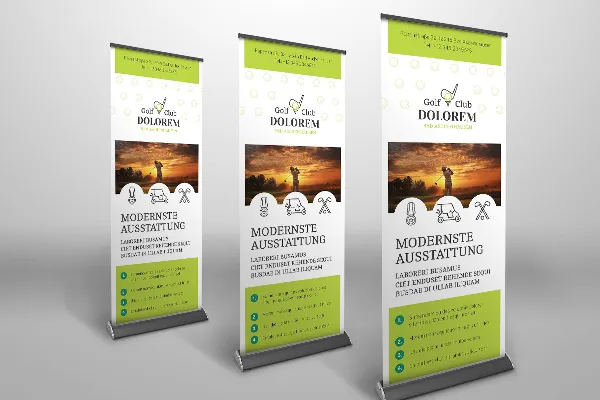 Design-Vorlage für ein auffallendes Roll-up (Vol. 2) – Version 5