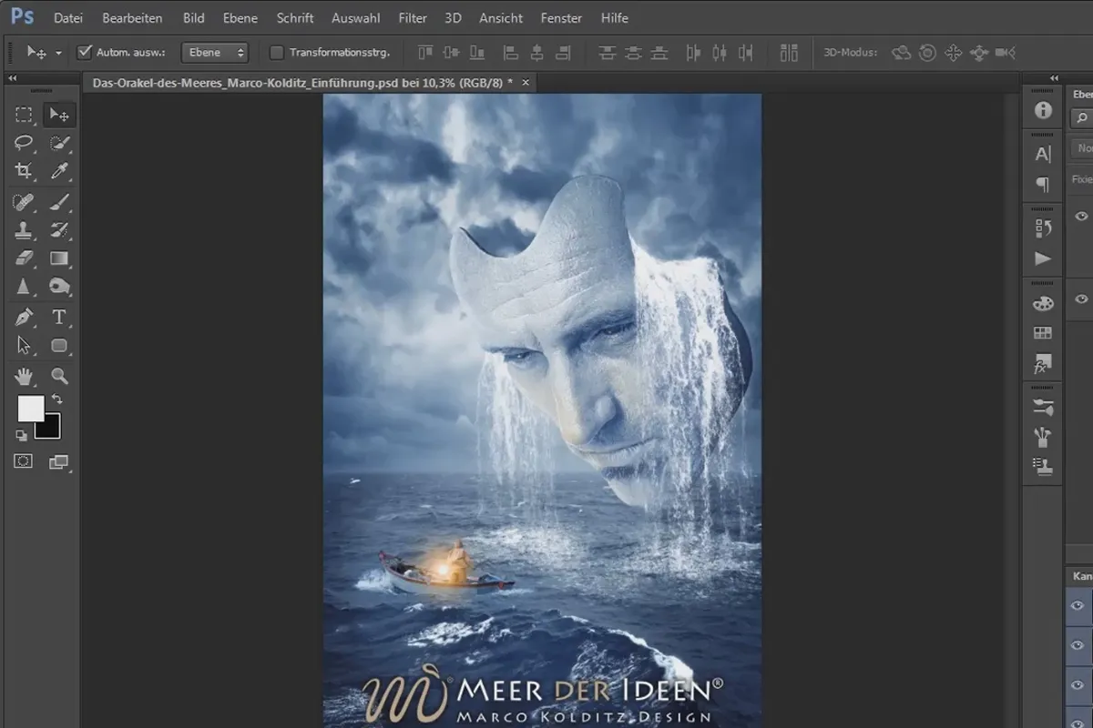 Photoshop - El Oráculo del Mar - Parte 01: Introducción, Composición de la Imagen, Objetivos