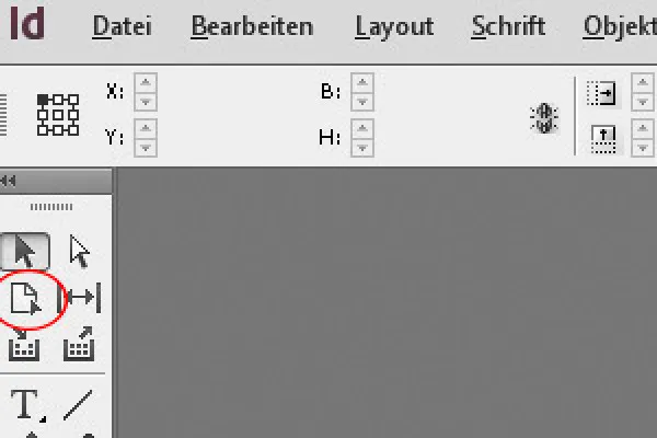 The Pages tool in InDesign