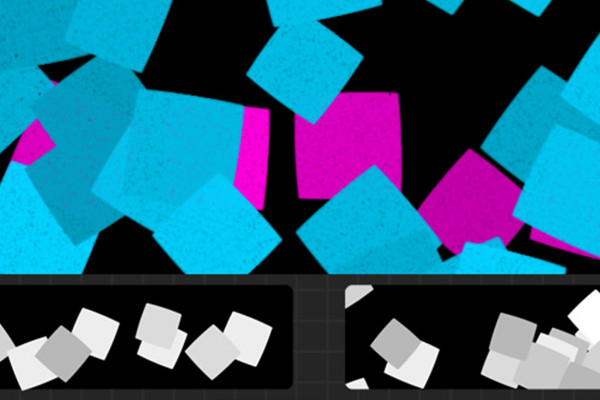 Confetti brushes for Procreate: squares
