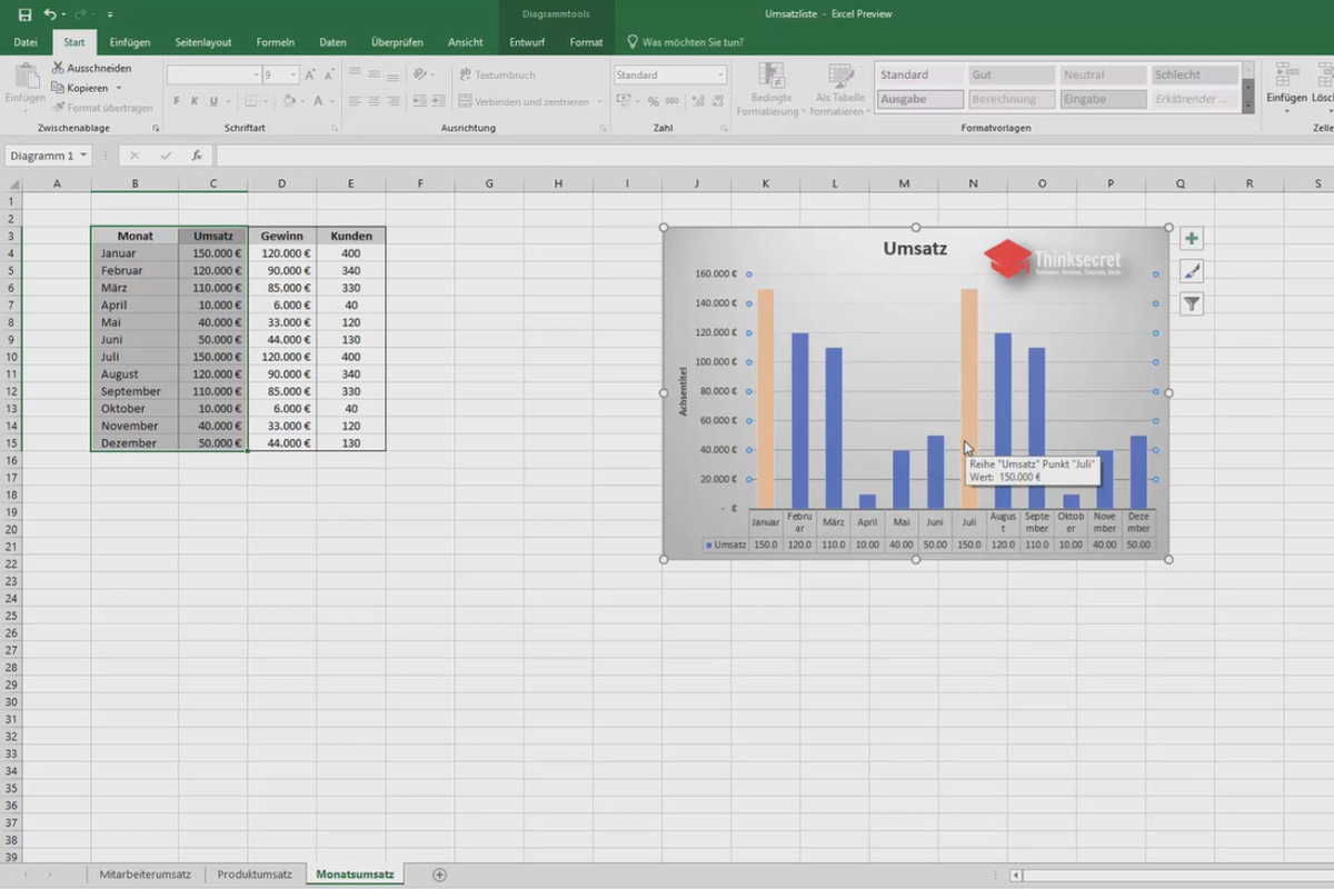 Excel-Training: Kalender, Organigramm & Co – Effizienz im Büro