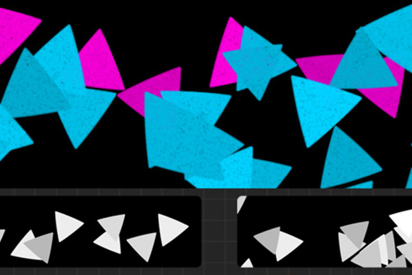 Confetti brushes for Procreate: Triangles
